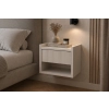 Stolik nocny NUVIA DUO 35'' kaszmir, ryfle, wiszący