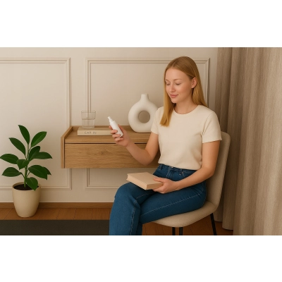 Stolik nocny NUVIA DUO 35'' artisan , wiszący