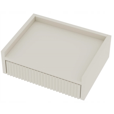 Stolik nocny NUVIA 45'' kaszmir, wiszący, ryflowany