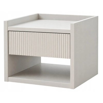 Stolik nocny NUVIA DUO 35'' kaszmir, ryfle, wiszący