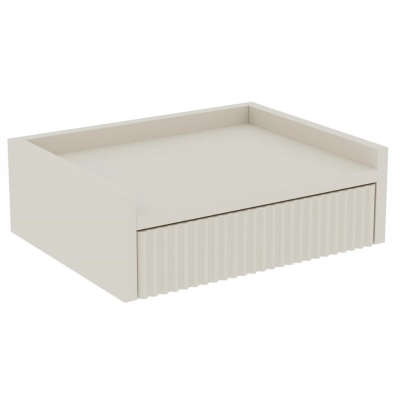 Stolik nocny NUVIA 45'' kaszmir, wiszący, ryflowany