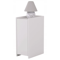 Stolik nocny "NARROW" biały mat, wąski 25cm
